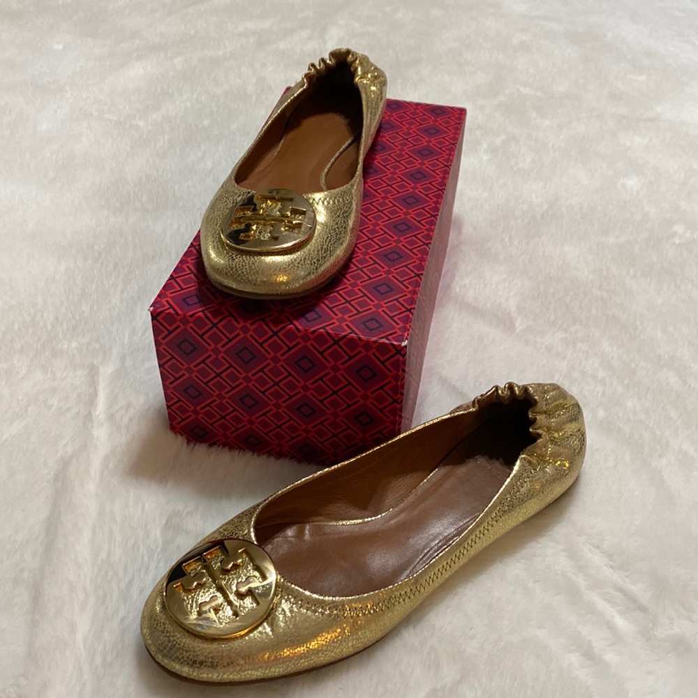 Tory Burch Reva Ballet Flats, Size 10